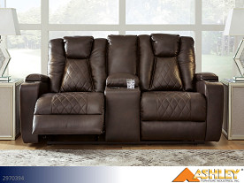 Ashley Mancin Chocolate Motion Loveseat