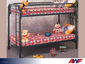 AWF Imports  Black Bunkbed (Twin-Twin)