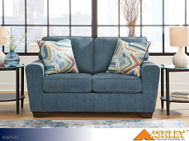 Ashley Cashton Blue Loveseat