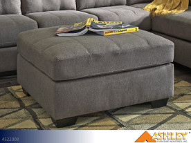 Ashley Maier Charcoal Ottoman