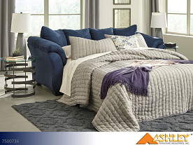 Ashley Darcy Blue Sleeper Sofa