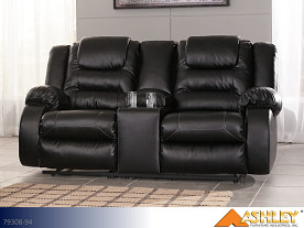 Ashley Vacherie Black Motion Loveseat