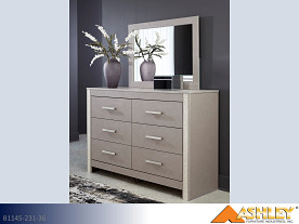 Ashley Surancha Gray Dresser & Mirror