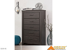 Ashley Brinxton Charcoal Chest (5 Drawer)