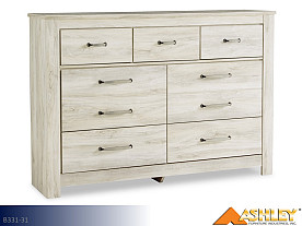 Ashley Bellaby Whitewash Dresser (7 Drawer)