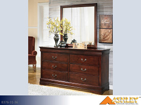 Ashley Alisdair Dark Brown Dresser & Mirror (2 Piece Set)