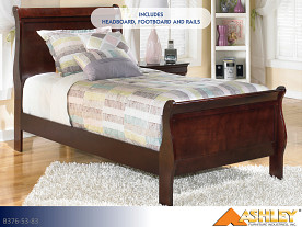 Ashley Alisdair Dark Brown Bed (Twin)