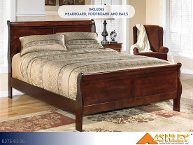 Ashley Alisdair Dark Brown Bed (Queen)