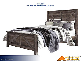 Ashley Wynnlow Gray Bed (Queen)