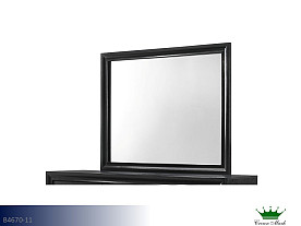 Crown Mark Regata Black Bedroom Mirror