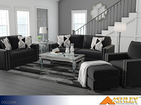 $17 Pays up to April 1* For This Ashley Gleston Onyx Sofa and Loveseat (2 Piece Set)