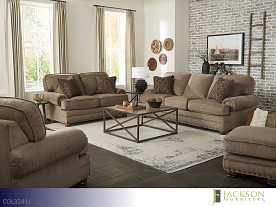 $17 Pays up to April 1* For This Jackson Singletary Java Sofa and Loveseat (2 Piece Set)