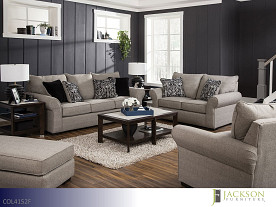 $17 Pays up to April 1* For This Jackson Maddox Fossil Sofa and Loveseat (2 Piece Set)