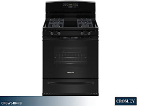 Crosley Self Cleaning Gas Range - 30" | 5.0 Cu Ft (Black)