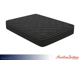 American Bedding Teddy Bear Mattress - Queen (Black Cover | Essential Gel Foam | 5-Zoned Silhouette Foam | 630 Pocketed Coil Support System with Edge Zoning)