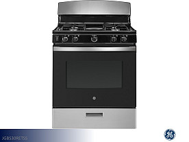 GE  Gas Range - 30" | 4.8 Cu Ft (Stainless)