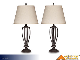 Ashley Mildred Bronze Lamps (Pair)