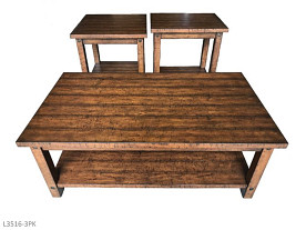 AWF Imports Woodsman  Occasional Table Set (3 Piece Set)