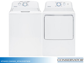 $20.25 Pays First Month! Conservator NT Series Washer Dryer Set - W: 4.0cf | D: 6.2cf (White)