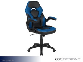 OSC Designs Gaming Gaming Chair - Swivel (Blue-Black)