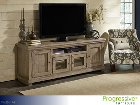 Progressive Willow Weathered Gray TV Stand (74")