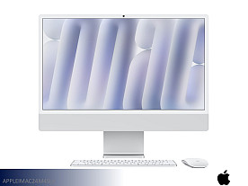 Apple iMac M4 Desktop Computer - 24" | M4 | 16GB Mem | 256GB SSD (Silver)