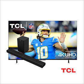 TCL 75" TV + Soundbar Package