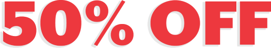 50% off