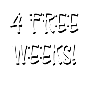 It's Tails! You've Won 4 Free Weeks! when you pay 2 weeks Check your email for your coupon then come in store to redeem!